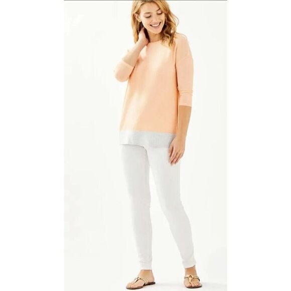 Lilly Pulitzer - Dayna Coolmax Sweater - Peach Flamingo - Orange Women’s Size XS - Picture 1 of 11